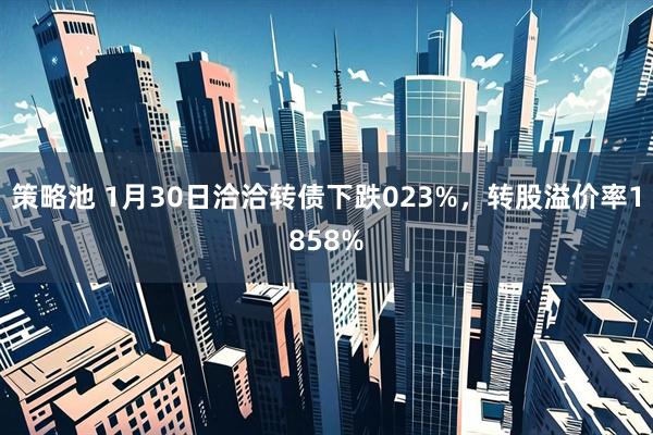 策略池 1月30日洽洽转债下跌023%，转股溢价率1858%