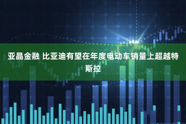 亚晶金融 比亚迪有望在年度电动车销量上超越特斯拉